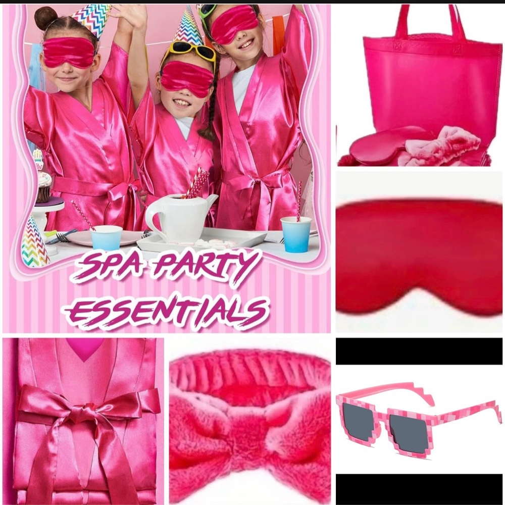 Pink Spa Party Essentials Set Size 8